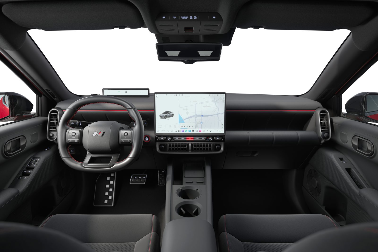 Hyundai IONIQ 3 N Line Cockpit Cockpit des Hyundai IONIQ 3 N Line mit Pleos Connect Display